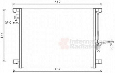 VAN WEZEL 33005392 -  Конденсатор, кондиционер